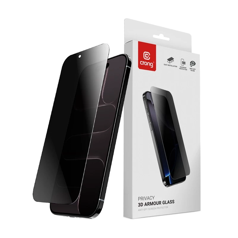Screen and back protector Crong CRGP3DAGIPA for mobile phones — tempered film set