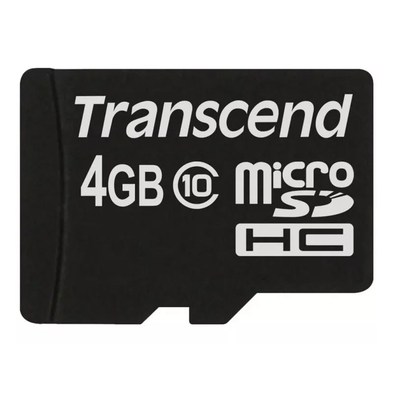 Flash memory Transcend 4GB MicroSDHC Class 10 TS4GUSDC10