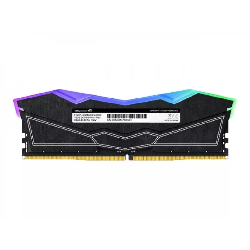 DIMM 32 GB DDR5-6400 (2x 16 GB) Dual-Kit, Memory black, FF3D532G6400HC40BDC01, Delta RGB, INTEL XMP