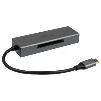 Card Reader Akasa AK-CR-09BK USB 2.0 Type-C Grey