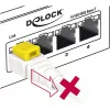 Networking Cable DeLOCK 85330 RJ-45 Cat6a 0.5m White