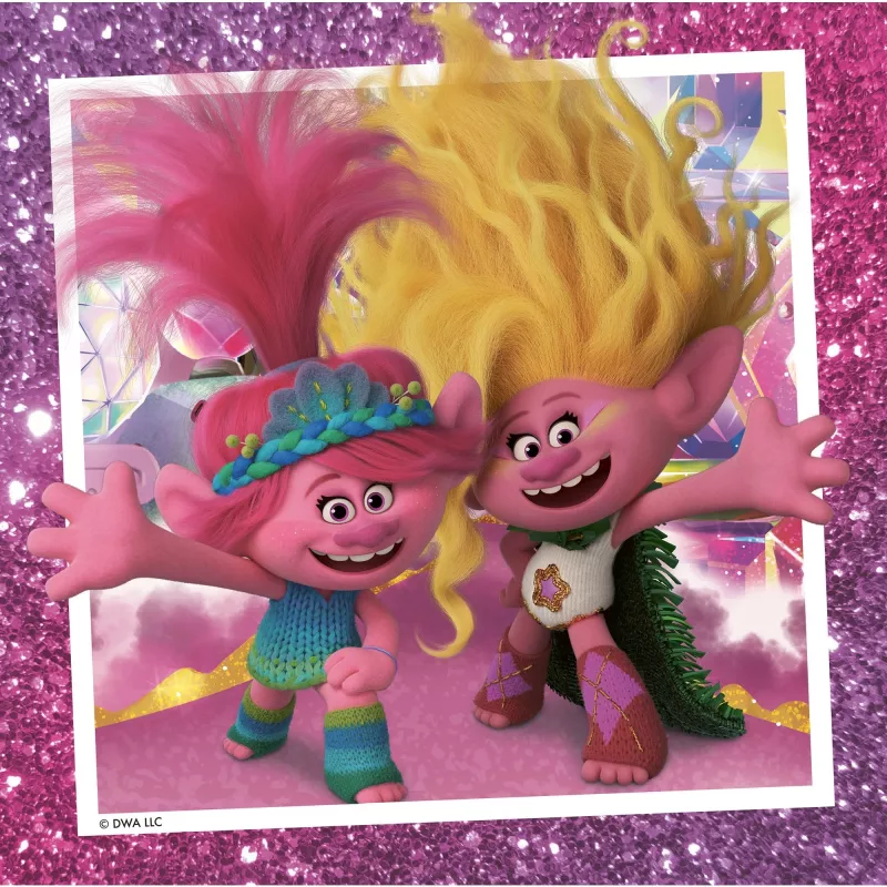 children's puzzle Trolls 3 (3x 49 Pieces)