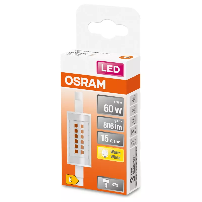 LEDvance Osram SLIM LINE LED bulb R7s 7 W 806 lm 2700 K (Warm white)