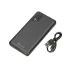 Power bank Extralink EPB-098B 10000 mAh, LiPo, 2× USB-A + 1× USB-C, black