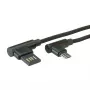 ROLINE USB 2.0 Cable, angled, Type A reversible - Micro B, ST/ST, black, 0,8 m (11.02.8720)