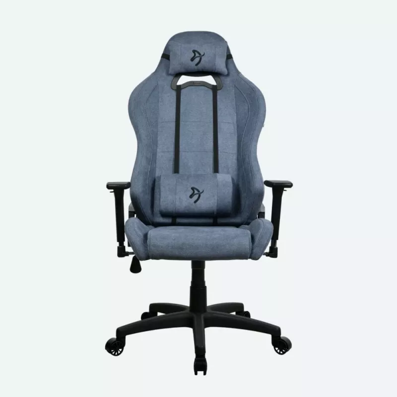 Gaming chair Arozzi Torretta SoftFabric Blue — ergonomic design, adjustable height and armrests