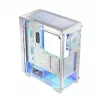 PC case LOGIC Dart Pro Midi ARGB white — Midi Tower, ATX, 456×200×385 mm, max GPU 34 cm, CPU cooler height 155 mm, 3x120mm front + 1x120mm rear, USB 3.0 x2, USB-C x1
