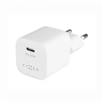 Portable USB-C Travel Charger FIXED FIXC30M-C-WH 30W Compact Design