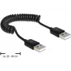 USB Cable DeLOCK 83239 USB 2.0 0.6 m Black