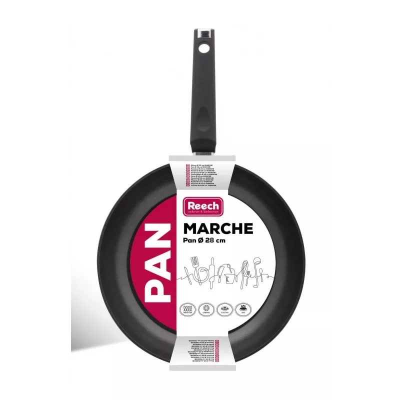 Aluminum frying pan with non-stick coating LP1003 MARCHE 28cm black