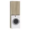 Bathroom wall cabinet top e shop POLA DD SONOMA, oak frame, wall-mounted, 4 shelves