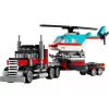 LEGO Creator 2-in-1 Flatbed Truck with Helicopter set 31146, convertible build for kids
