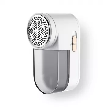 Fabric shaver ESPERANZA ECS010 compact electric lint remover, 6 blades, stainless steel, head Ø5.3 cm, rechargeable 485 mAh, 60 min runtime, white