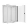 Lanberg WF01-6418-10S Wall-Mounted 19 inch 18U Rack Cabinet 600x450mm Grey (Glass Door)