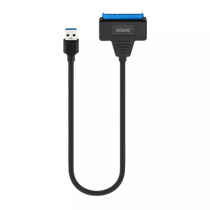 SAVIO SATA to USB 3.1 Gen 1 interface cable AK-68, SATA female to USB-A male, 5 Gbit/s, 0.25 m, black