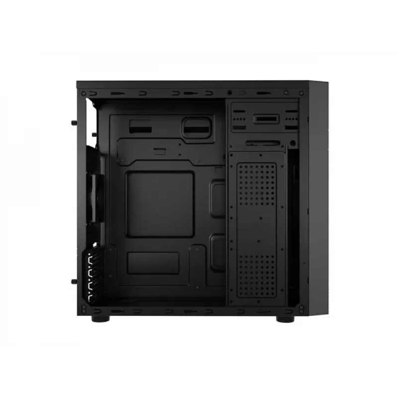 PC Case NATEC Helix Mini Tower Black — microATX/Mini-ITX, 3x3.5 inch + 5x2.5 inch, 33 cm GPU, USB-C/USB-A ports