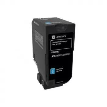 Lexmark 74C2HCE Toner-kit Cyan Return Program Corporate. 12K Pages for