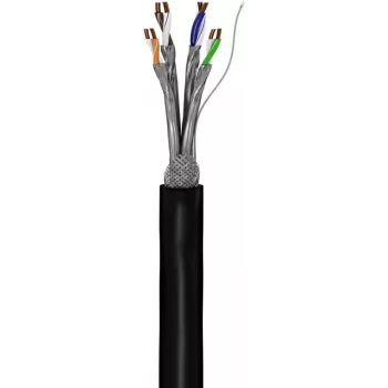 GoobayCat.7 Raw Cable Outdoor Network Cable, S/FTP (PiMF), Black (52769)