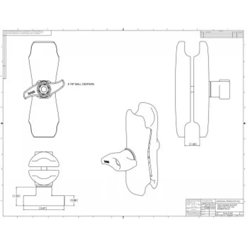 Double Socket Arm RAM Mounts RAM-D-201U