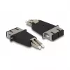 DeLOCK Optical Fiber Hybrid Coupler LC Duplex male to SC Duplex female beige