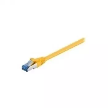 Wentronic Goobay CAT 6a Patch Cable, S/FTP (PiMF), Yellow, 3 m - LSZH Halogen-Free, Copper (93781)