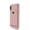 Phone back shell VixFox for iPhone XSMAX with card slot, pink