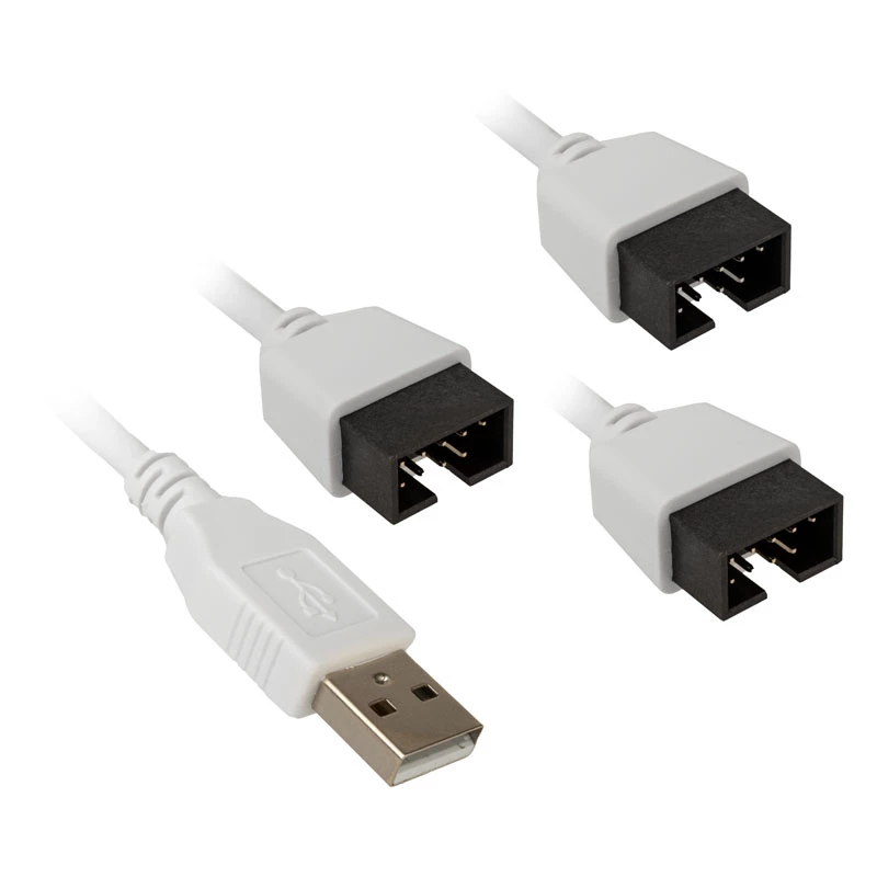 USB Hub Lian Li PW-U2TPAW Type A Male 1-to-3 IDC 9 pin