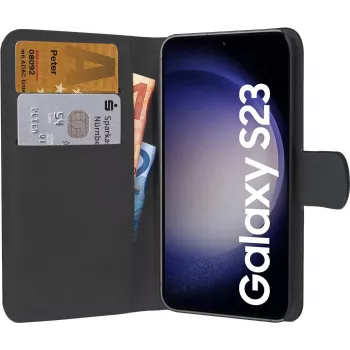 PEDEA Book Cover Classic for Samsung Galaxy S23 FE 5G Black - > Highlights- Ausgezeichneter Schutz for Display and Gehäuse- with weicher TPU-Kunststo