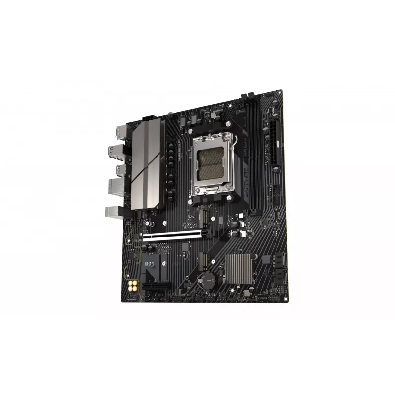 Motherboard Sapphire B650M-E (AMD B650) micro ATX, Socket AM5, DDR5, 2x DIMM, 96GB, 2x M.2 (PCIe5/4), 4x SATA III, 2.5Gb LAN