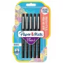 Felt Pen Papermate Flair Original Medium Black 5 pcs