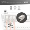 Keystone module DIGITUS CAT 6A shielded with intelligent cable manager, flat RJ-45, 14.5×34.5×21 mm — 12 pcs