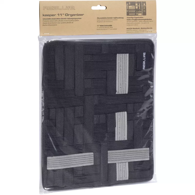 Tablet Case RealPower 156802 27.9 cm (11 inch) Black Grey