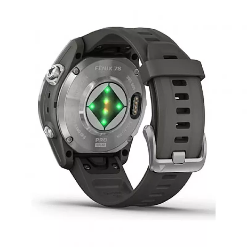 Garmin fēnix 7S Pro 3.05 cm (1.2) MIP 42 mm Digital 240 x 240 pixels Touchscreen Silver Wi-Fi GPS (satellite)