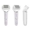 Epilator Panasonic ES-EY30A — 60 tweezers, 3 speeds, Wet & Dry, battery-powered, white/purple