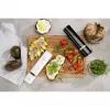Salt & pepper grinder set ZWILLING Enfinigy electric, ceramic grinders, white & black, battery-operated, adjustable grind