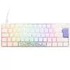 Ducky One 2 Pro Mini White Edition Gaming Keyboard, RGB LED - Cherry Brown