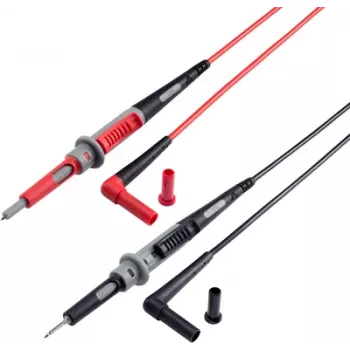 VOLTCRAFT MS-4PS Safety Test Lead 4 mm safety-Plug Test Probe 1.00 m Black, Red 1 pc(s) (MS-4PS)