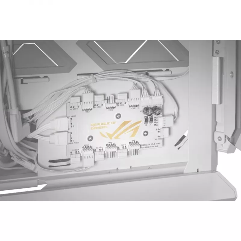 ASUS ROG GR701 Hyperion White, PC, White, ATX, EATX, micro ATX, Mini-ITX, Aluminium, Multi, Front