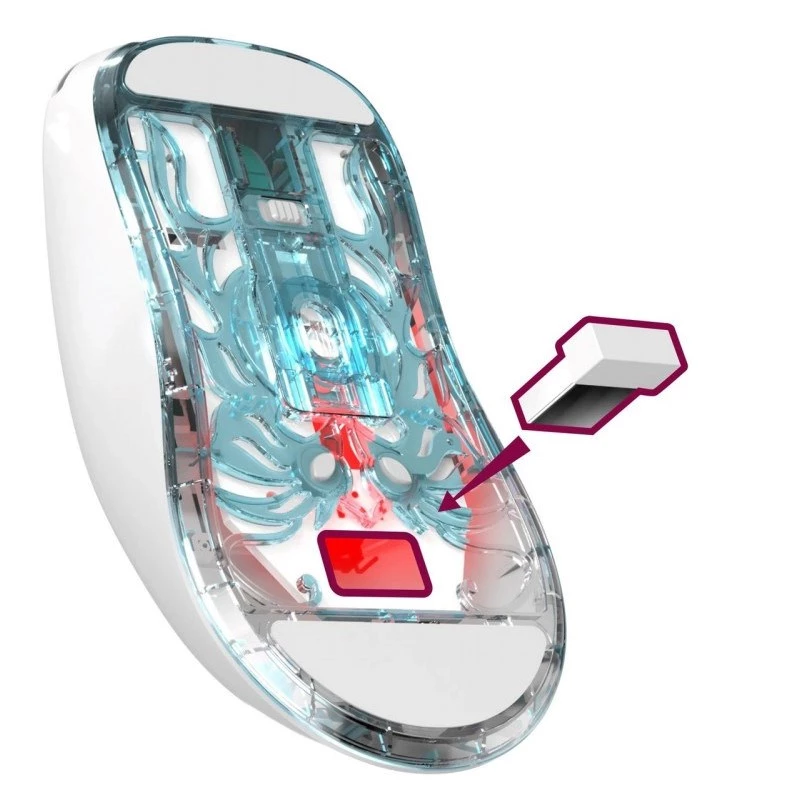 WIRELESS MOUSE DEFENDER FAME GM-516 RF+BT 10000DPI 6P WHITE