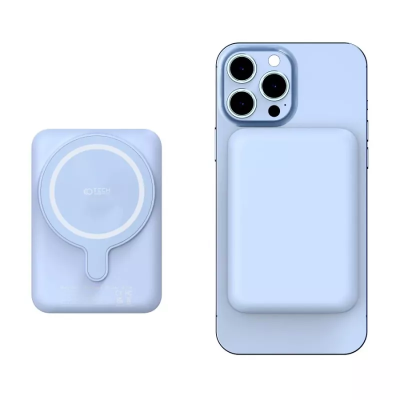 Portable Power Bank TECH-PROTECT PB10 LIFEMAG 5000mAh Blue