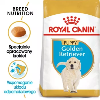 Dry dog food Royal Canin Golden Retriever Junior 12 kg — poultry, 29% protein, 16% fat