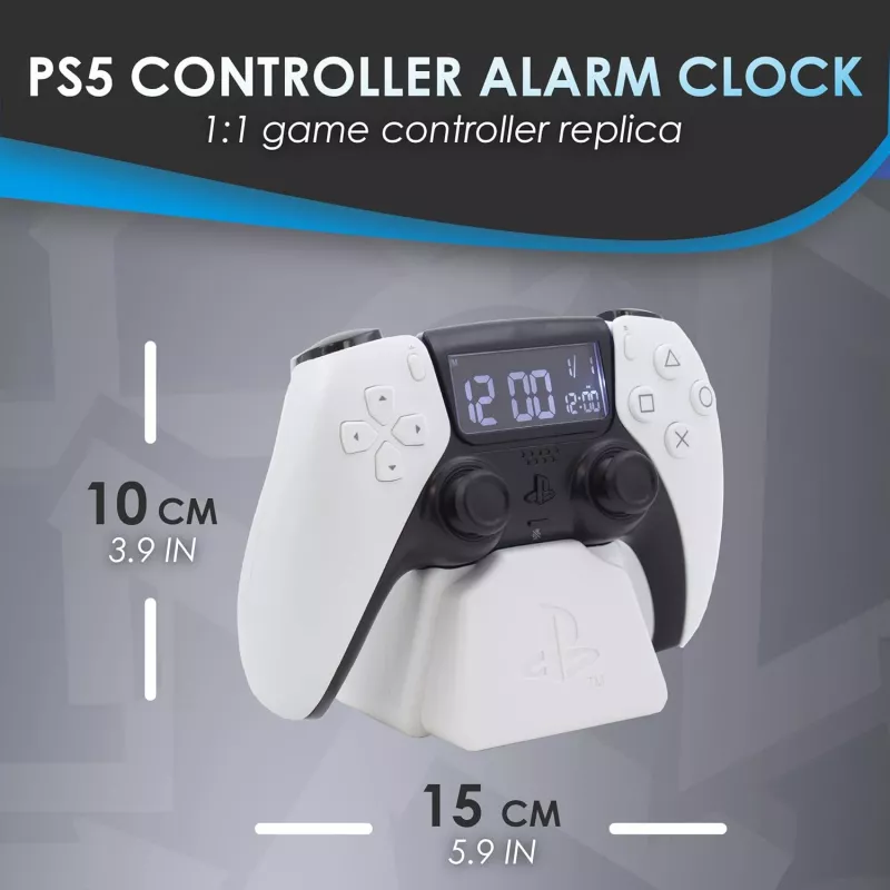 Alarm clock Paladone PS5 PP9405PSV3 with LED display, battery operated