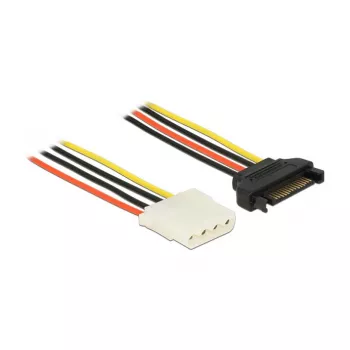 Internal power cable DeLOCK 60137 0.5 m SATA 15-pin Molex 4-pin
