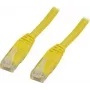 Networking cable Deltaco UTP Cat6 RJ-45 1 m Yellow