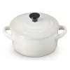 Le Creuset 71901107160100 Mini Dutch Oven, 0.25 L, White
