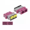 Optical Fiber Coupler DeLOCK 86896 SC Duplex Female to SC Duplex Female Multi-mode Violet