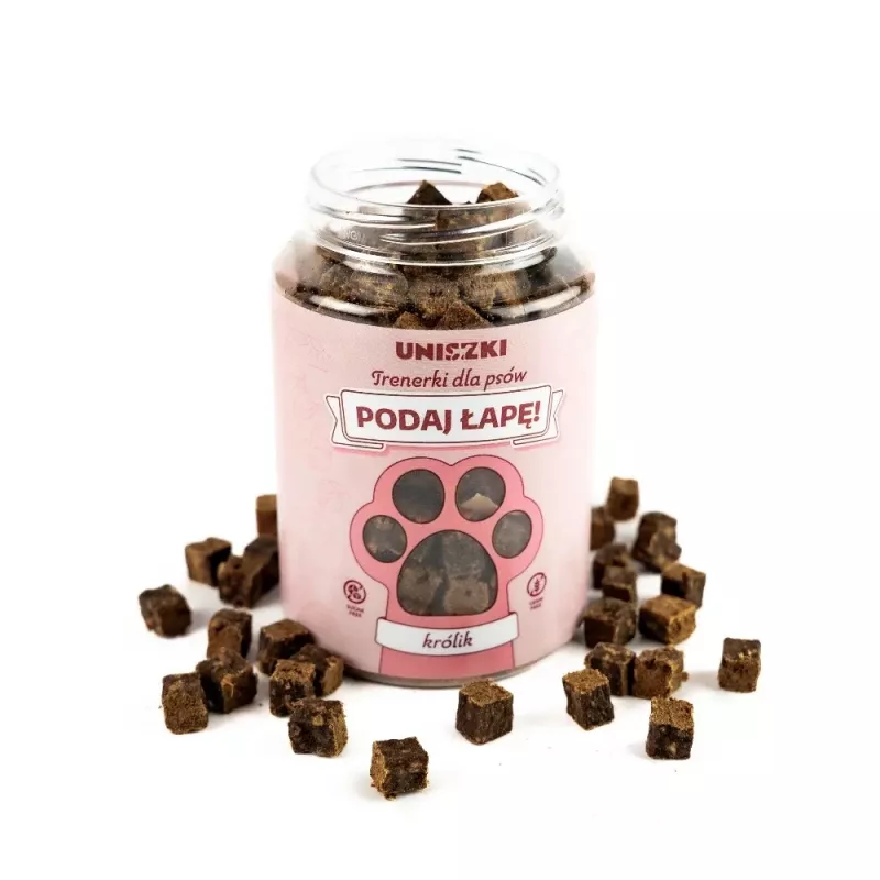 Dog training treats UNISZKI Trainers rabbit flavour 150 g pouch