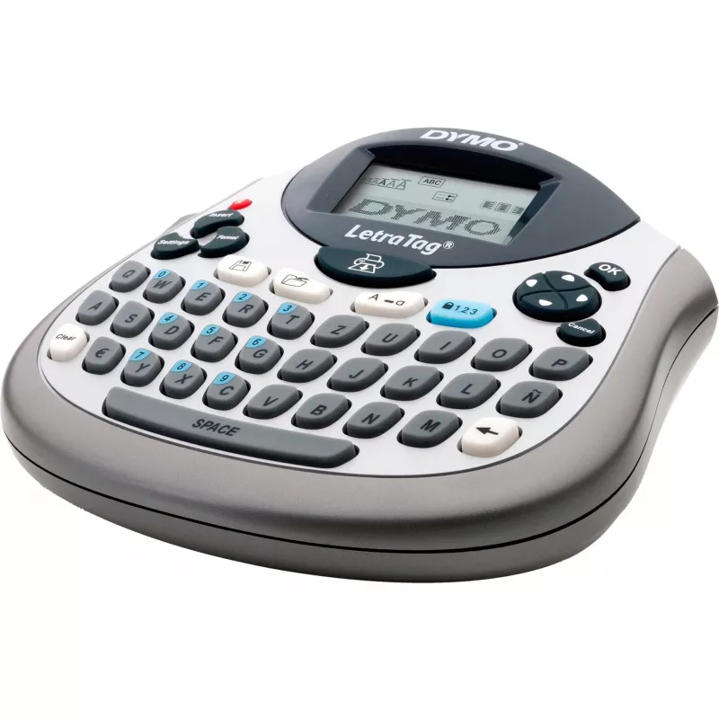 Label maker Dymo LetraTag LT-100T with QWERTZ keyboard, handheld thermal label printer