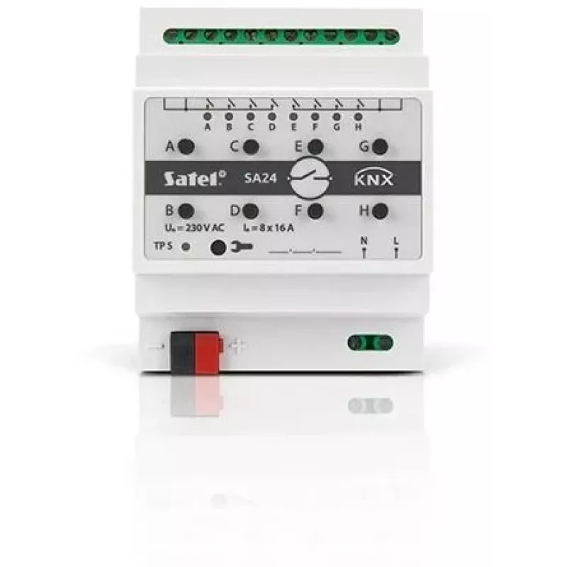 Switching actuator Satel KNX-SA24 8 channels DIN rail-mounted 3680 W