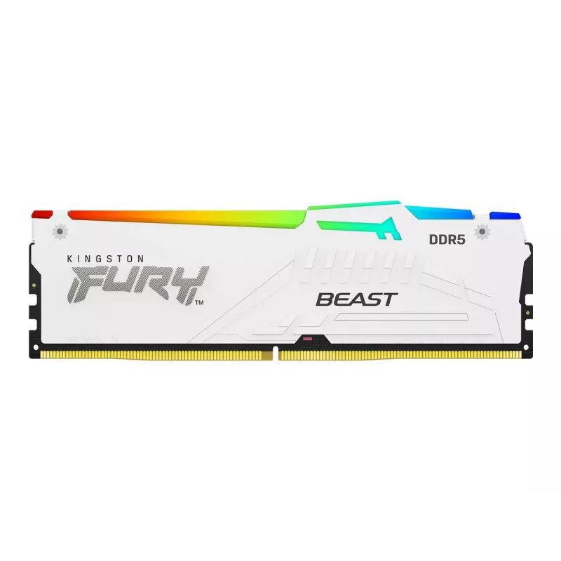 Kingston FURY Beast RGB KF552C40BWAK2-16 DDR5-5200 16GB (2x8GB) kit, CL40, white